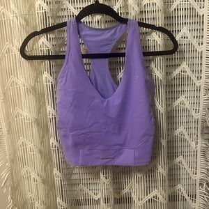 Purple Whitney Simmons gymshark tank !